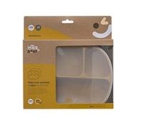 Plato Ocre de Silicona con Tapa