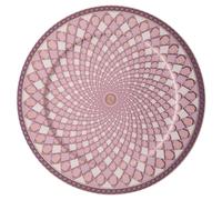 Plato ovalado Signum, Porcelana, Rosa OS