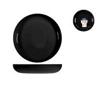 Plato Para Couscous Friends Negro, 21Cm, Vidrio Opalino