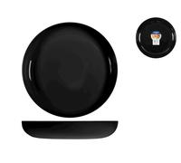 Plato Para Couscous Friends Negro, 25Cm, Vidrio Opalino