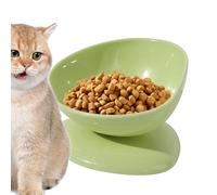 Plato para Gatos,200ml con Soporte para Cuello y Antivuelco para Bebedero - Cuencos Inclinados 15° para Gatos de Interior | para Cachorros, Y Perros Pequeños En Viaje, Interior Y Exterior