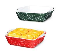 Plato para hornear (rojo y verde)