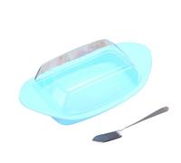 Plato Para Mantequilla Con Tapa - Porta Alimentos Lácteos Con Cortador - Recipiente De Mantequilla Para ,Para Hogar, Casa De Campo, Comedor, Restaurante, Reunión Familiar, Regalo De Casa Y Cumpleaños