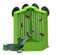 Plato para reptiles | Plato de comida con para ermitaño | Alimentador de esquina para escalar tanque de reptiles para , serpiente, tortuga, ermitaño, terrario, dueños