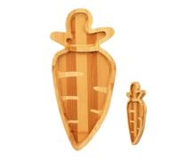 Plato para servir de Pascua, plato en forma de zanahoria de conejo de Pascua, bonito tablero de charcutería de zanahoria, platos de servir, bandeja de madera, exhibición de cena para alimentos