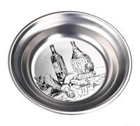 Plato para servir, para American Classic Design Hierro Fruta Postre Bandeja Rústico Espesado Plato Metal Decorativo Display Desayuno Cena (E)