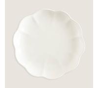 Plato para tarta con diseño de flor de chakra, 22 cm, color crema. Dale un toque de elegancia a tu mesa con un elegante diseño de gres, una presentación de comida duradera y estética, y decora tu coci