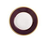 Plato para tartas Kasbah de Maxwell & Williams Teas & C's en caja de regalo, estilo borde clásico, porcelana, violeta, 19,5 cm