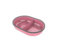 Plato Partido SureFeed Sure Petcare con Cierre hermético Integrado, Compatible con el comedero SureFeed con Lector de Microchip, para Comida húmeda y Seca, Mantiene Fresca la Comida, Color Rosa.
