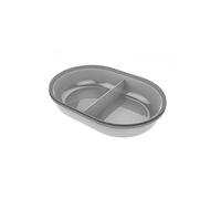Plato Partido SureFeed Sure Petcare con Cierre hermético Integrado, para el comedero SureFeed con Lector de Microchip y Tapa sellada, para Comida húmeda y Seca, Mantiene Fresca la Comida, Color Gris.