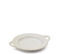 Plato plano de cerámica beige Zunel