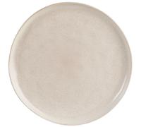 Plato plano de gres beige