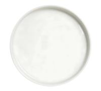 Plato Plano Oslo Blanco Nórdico Redondo En Porcelana Ø 26 Cm - Saturnia