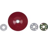 Plato plano rojo acabado 180MM 3M