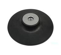 plato - plato para discos de fibra y semiflexibles, tamaño 180 mm, rosca m14, ideal para pulido y lijado en trabajos de ferretería.