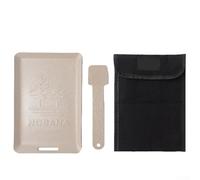 Plato plegable cuadrado para exteriores, sartén para parrilla sin barbacoa con asa para camping, filetes, teppanyaki y picnics, juego de 3 piezas (blanco)