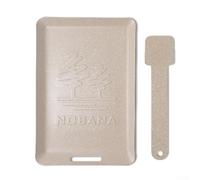 Plato plegable para parrilla, sartén cuadrada antiadherente para huevos de camping, filete y teppanyaki, blanco/negro, plato compacto para picnics y viajes (blanco)