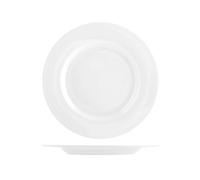 Plato Porcelana Ischia Blanco Plano Cm26