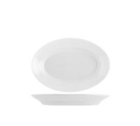 Plato Porcelana Tivoli Blanco Ovalado Cm23