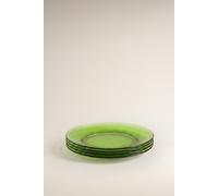 Plato postre Duralex® vidrio color verde 19 cm (Pack 4) VERDE M