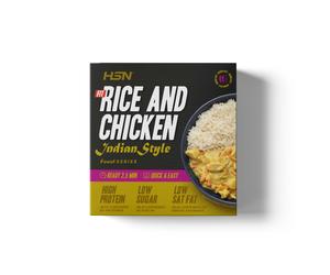 Plato preparado estilo fit arroz con pollo en salsa al curry estilo hindú - 420g