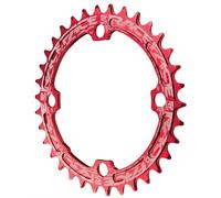 Plato RaceFace Narrow Wide: 104mm BCD 36t Rojo