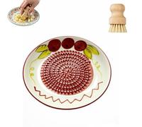 Plato Rallador De Ajo De Cerámica, Plato Rallador De Tomate Español, Molienda Antideslizante, Utensilio De Cocina For Ajo, Nuez Moscada, Puré(B)