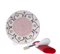 Plato rallador de ajo de cerámica, prensa hecha a mano, 4 piezas, molinillo natural, picadora decorativa, jengibre, rallador de queso, plato de mano (blanco vainilla)