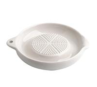 Plato rallador de porcelana for ajo, cebolla, queso, herramienta alimentación multiusos cerámica for jengibre, 2 uds para Cocina