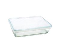 Pyrex - Plato rectangular de 1,5 litros de vidrio + tapa de plástico 242p000/5046