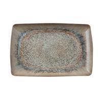 Plato Rectangular Arthur Krupp Galaxy Venus De Cerámica 35x22 Cm