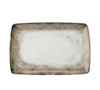 Plato Rectangular Arthur Krupp Shade Tierra Porcelana 35x22 Cm