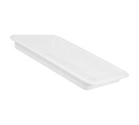 Plato Rectangular de Plástico Blanco para Laboratorio y Pipetas | Bandeja para Reactivos Químicos, Uso en Preparación de Muestras, Contención de Derrames, Fácil Transporte