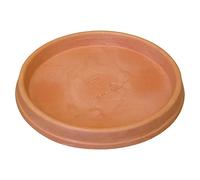 Plato redondo para maceta Marcella (Dimensiones externas (Ø x Al): 35 x 4 cm, Plástico, Terracota)