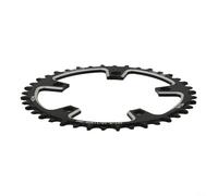 Plato redondo único para bicicleta de carretera 110bcd 5 pernos estrecho diseño ancho CNC aleación 9 10 11 velocidad negro 38t (36T)