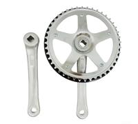 Plato resistente 44T con bielas de 170 mm para bicicletas plegables, diseñado para una compatibilidad óptima y variabilidad de velocidad (bielas+110 BB)