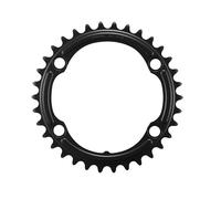 Plato ruta 4bra d.110 para shimano 105 r7100 origen 34dts interior 12v. negro