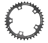 Plato ruta 5bra d.110 stronglight dural 38dts interior negro tipo shimano 9-10v.