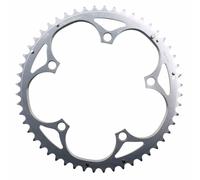 Plato ruta 5bra d.135 miche 52dts exterior para campagnolo negro (eje cuadrado)