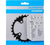 Plato Shimano SLX FC-M7000 28 Dientes Acero 4 Brazos 64mm Interior Negro 11x