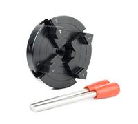 Plato torno de madera 4 pulgadas, 100mm, autocentrante, portabroca morzada, 1 "X 8 TPI/M33, herramientas torneado for carpintería, accesorios DIY,Alta precisión(1inchx8TPI)