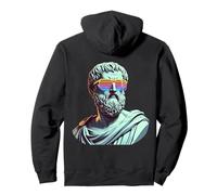 Platón con gafas de sol antiguas Fun Fun Historia griega Sudadera con Capucha