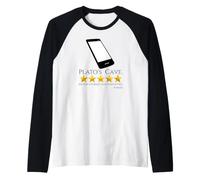 Platón - Filosofía Griega Antigua - Alegoría De La Cueva Meme Camiseta Manga Raglan
