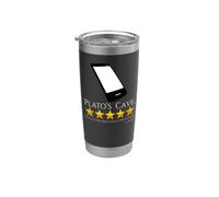 Platón - Filosofía Griega Antigua - Alegoría De La Cueva Meme Vaso térmico de acero inoxidable de doble pared