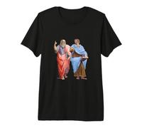 Platón y Aristóteles de la Escuela del Renacimiento de Atenas Camiseta Premium