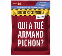 Platonia Games Carpetas Criminales Pocket - ¿Quién mató a Armand Pichon Asesinato en Restaurante Gastronómico - Escape Game de Bolsillo - 1 a 6 Jugadores - Regalo Familiar Amigos Pareja - 45min
