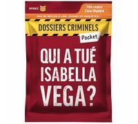 Platonia Games Carpetas Criminales Pocket - ¿Quién mató a Isabella Vega? Asesinato en Reality Show - Escape Game de Bolsillo - 1 a 6 jugadores - Regalo Familia Amigos Pareja - 45min