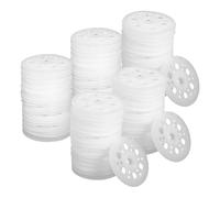 Platos aislantes, 100 unidades de arandelas de plástico PP de 46 mm, placas de espuma, arandelas de plástico para fijación y soporte de placas aislantes de espuma