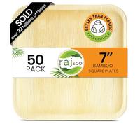 Platos cuadrados, tamaño 7,7 cm, 50 unidades