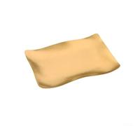 Platos de acero inoxidable para servir, estilo coreano, placa ondulada de acero inoxidable, bandeja de servir de forma irregular, plata y oro, moderno, minimalista, postre, aperitivos, aperitivos